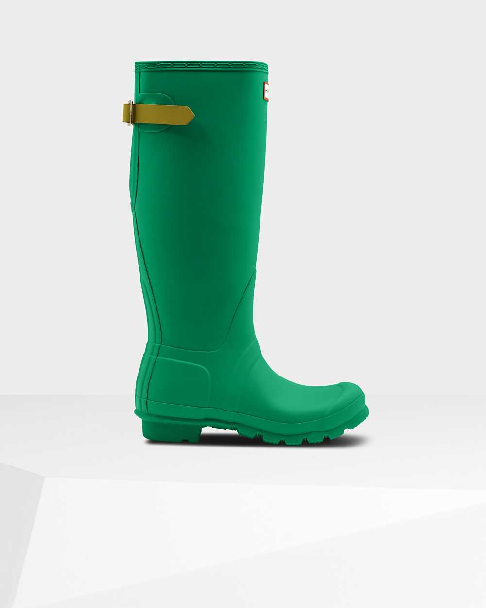 Botas De Agua Mujer - Hunter Original Tall Back Adjustable Verde - LDHKGQ-329 - Verde